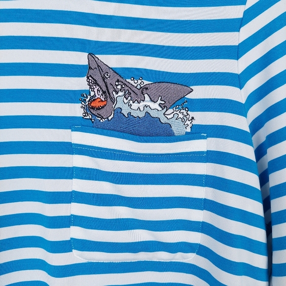 Joanie Striped Shark Top Size Small - Picture 3 of 14